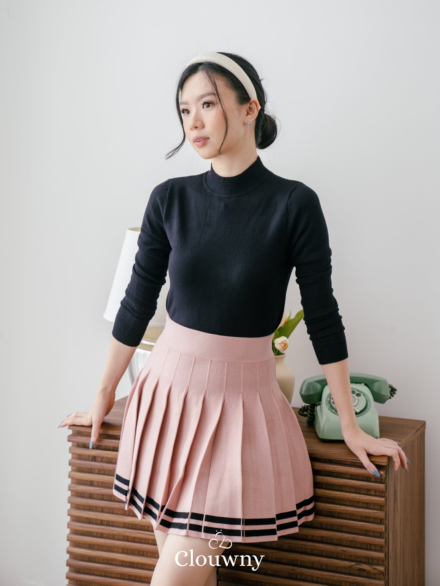 Stripes Tennis Skirt - Pink