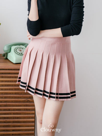 Stripes Tennis Skirt - Pink