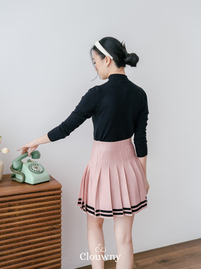 Stripes Tennis Skirt - Pink