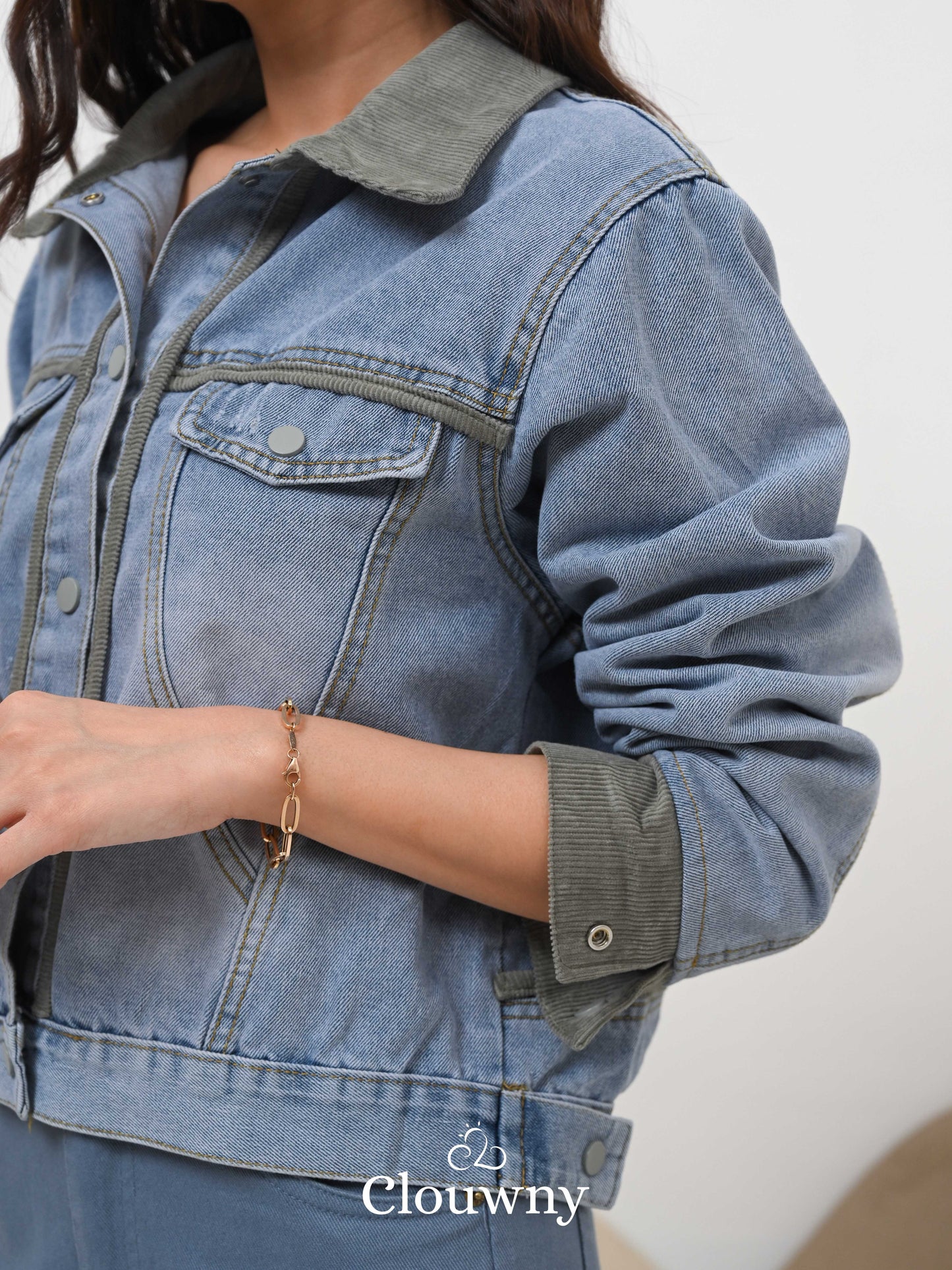 Gaby Denim Jacket - Army