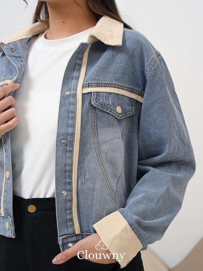 Gaby Denim Jacket - Cream