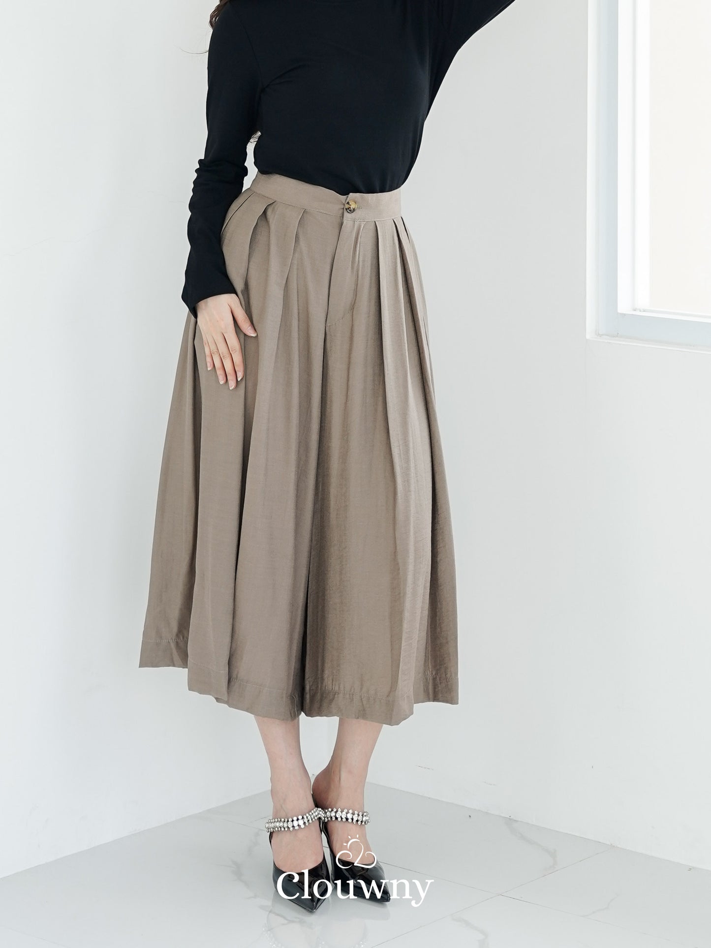 Jenna Cullote Pants - Oat