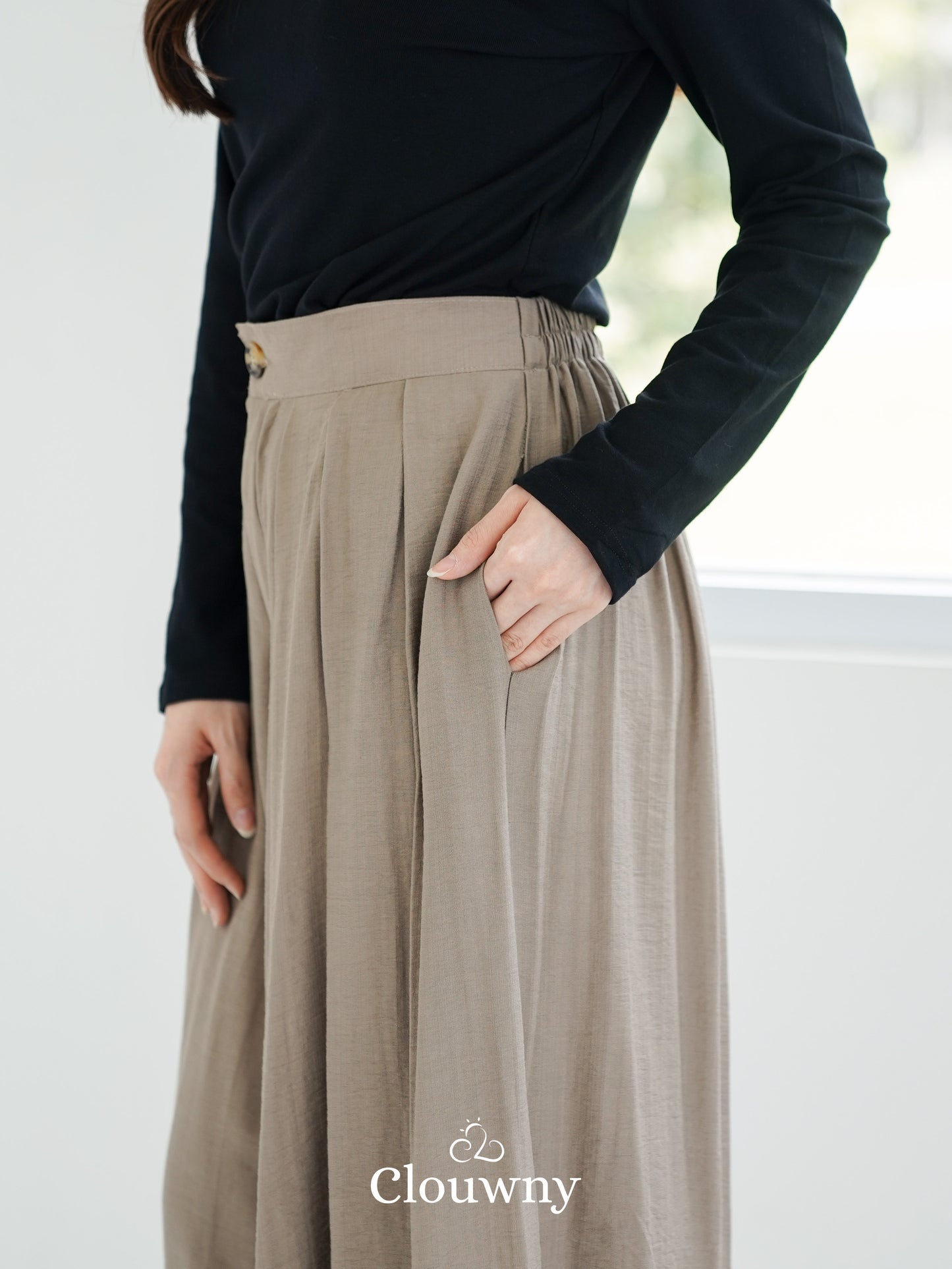 Jenna Cullote Pants - Oat