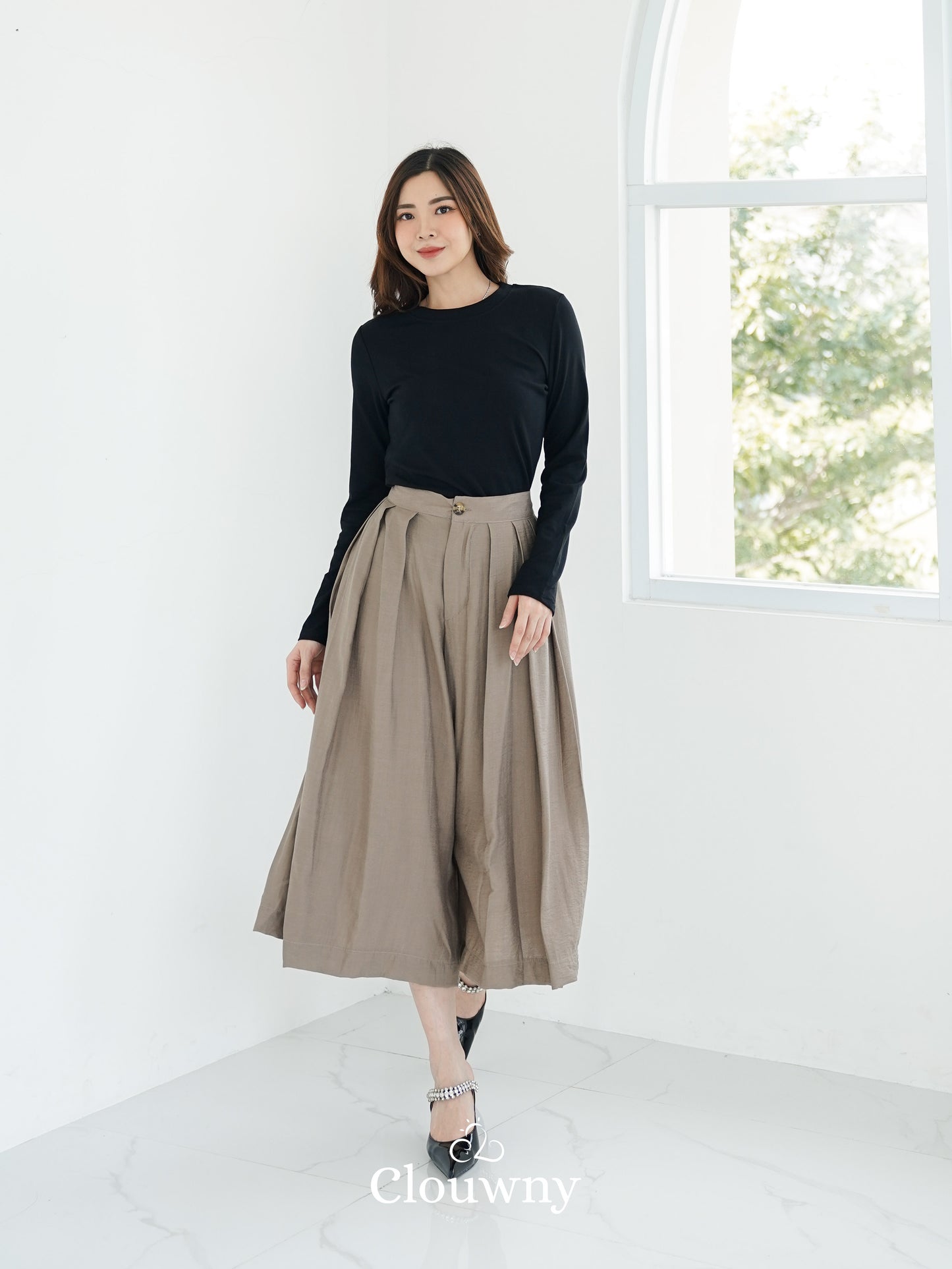 Jenna Cullote Pants - Oat