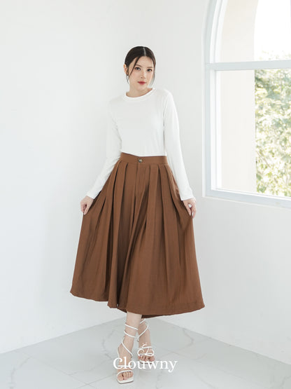 Jenna Cullote Pants - Walnut