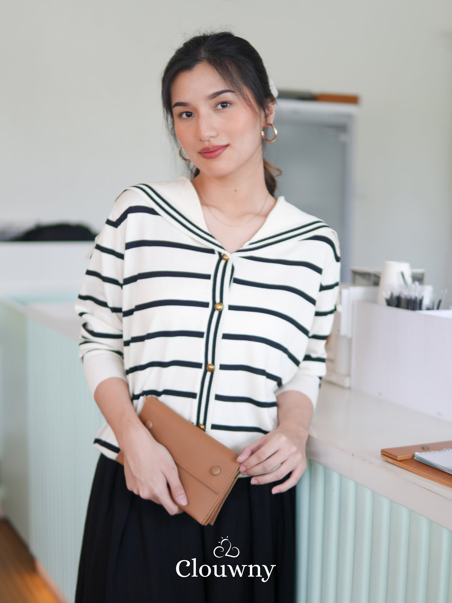 Midori Knit Longsleeve Top - Stripes