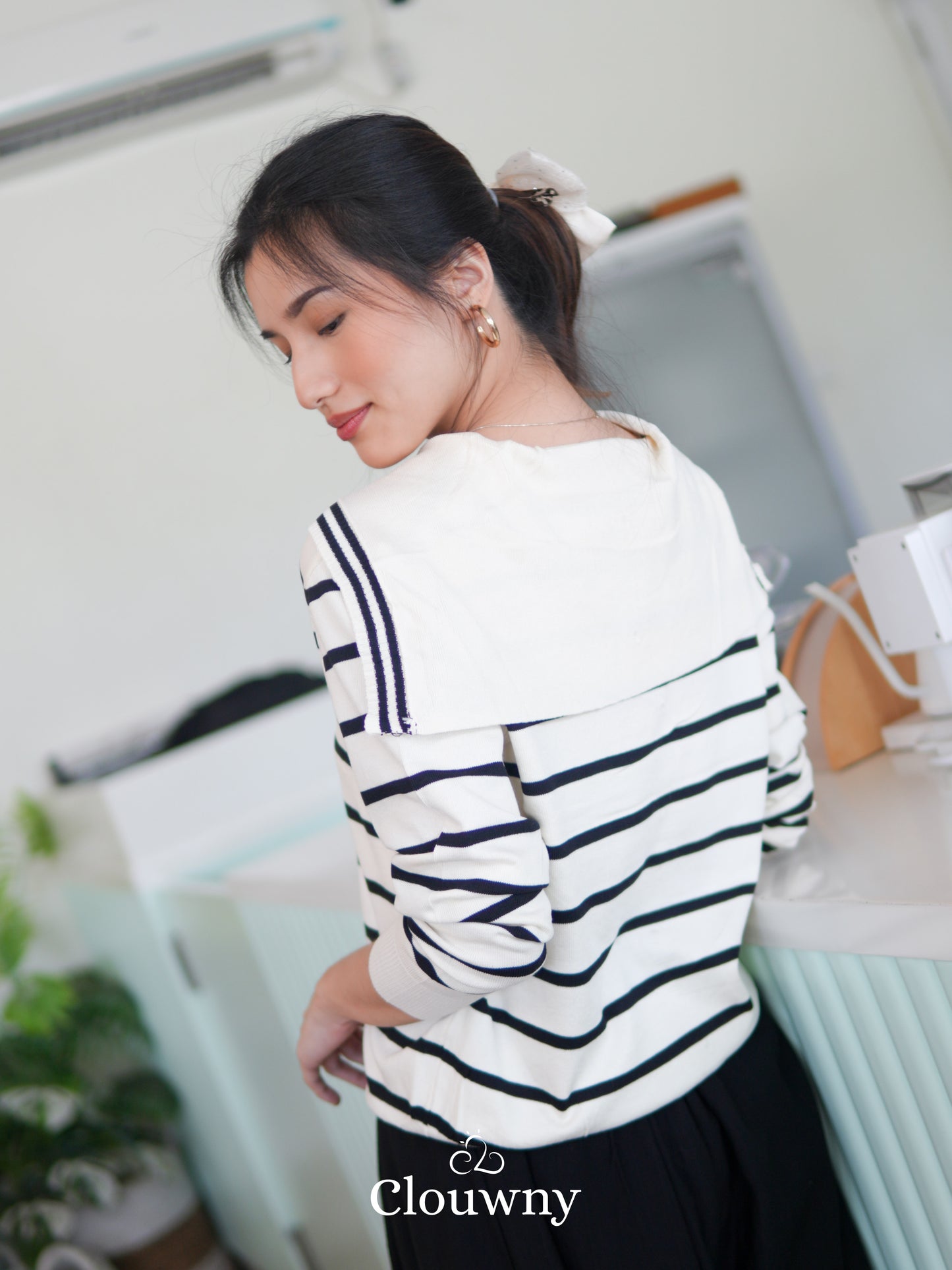 Midori Knit Longsleeve Top - Stripes