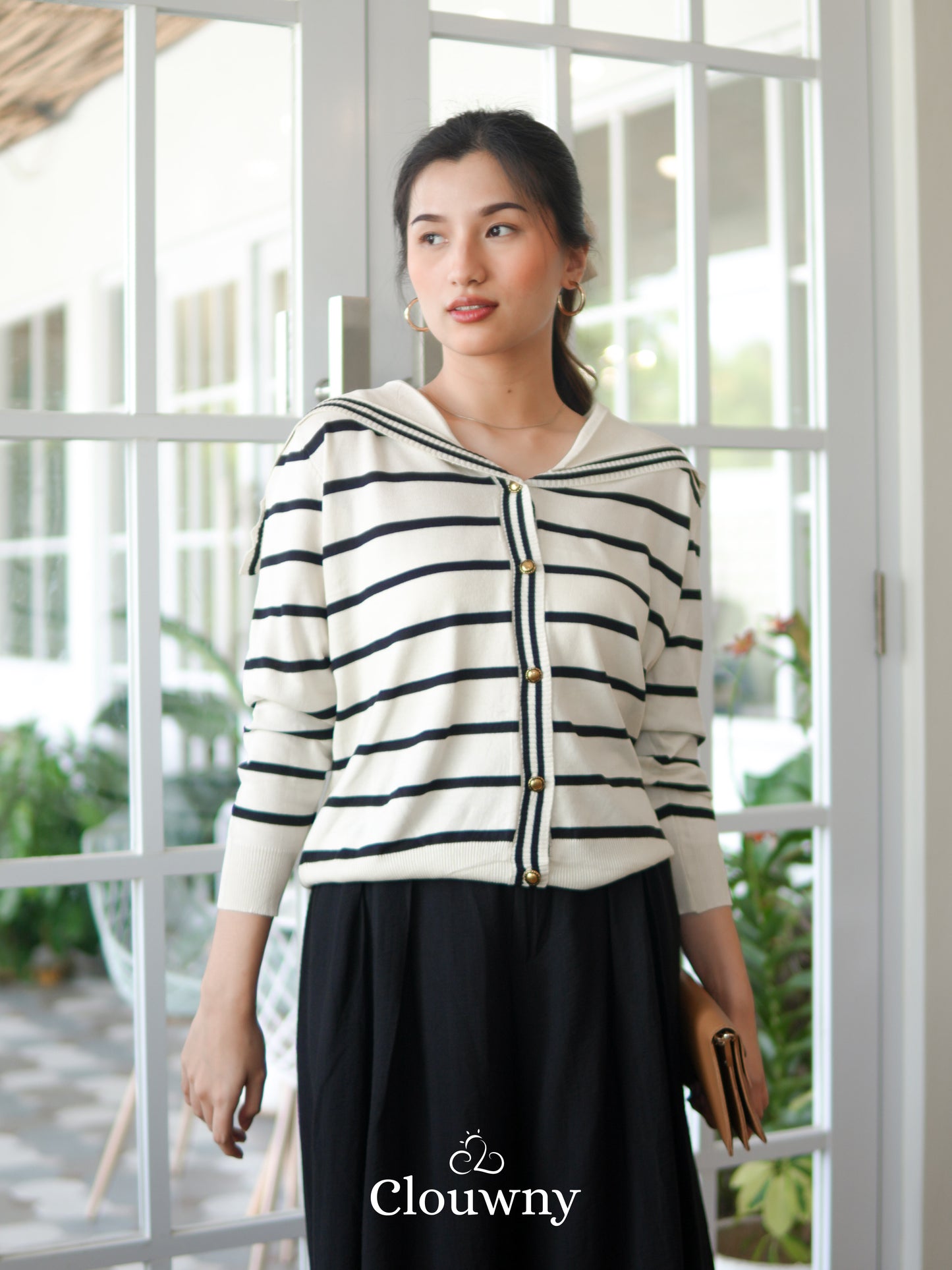 Midori Knit Longsleeve Top - Stripes