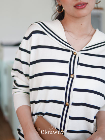 Midori Knit Longsleeve Top - Stripes