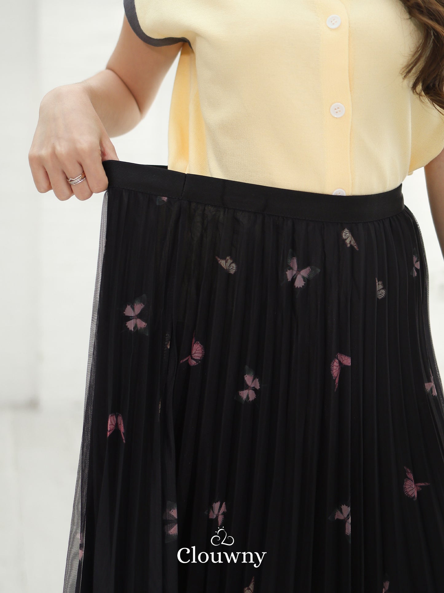 Voleta Butterfly Skirt - Black