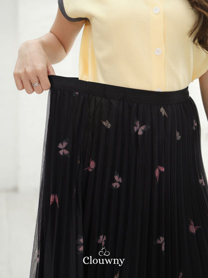 Voleta Butterfly Skirt - Black