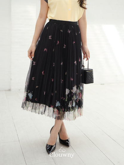 Voleta Butterfly Skirt - Black