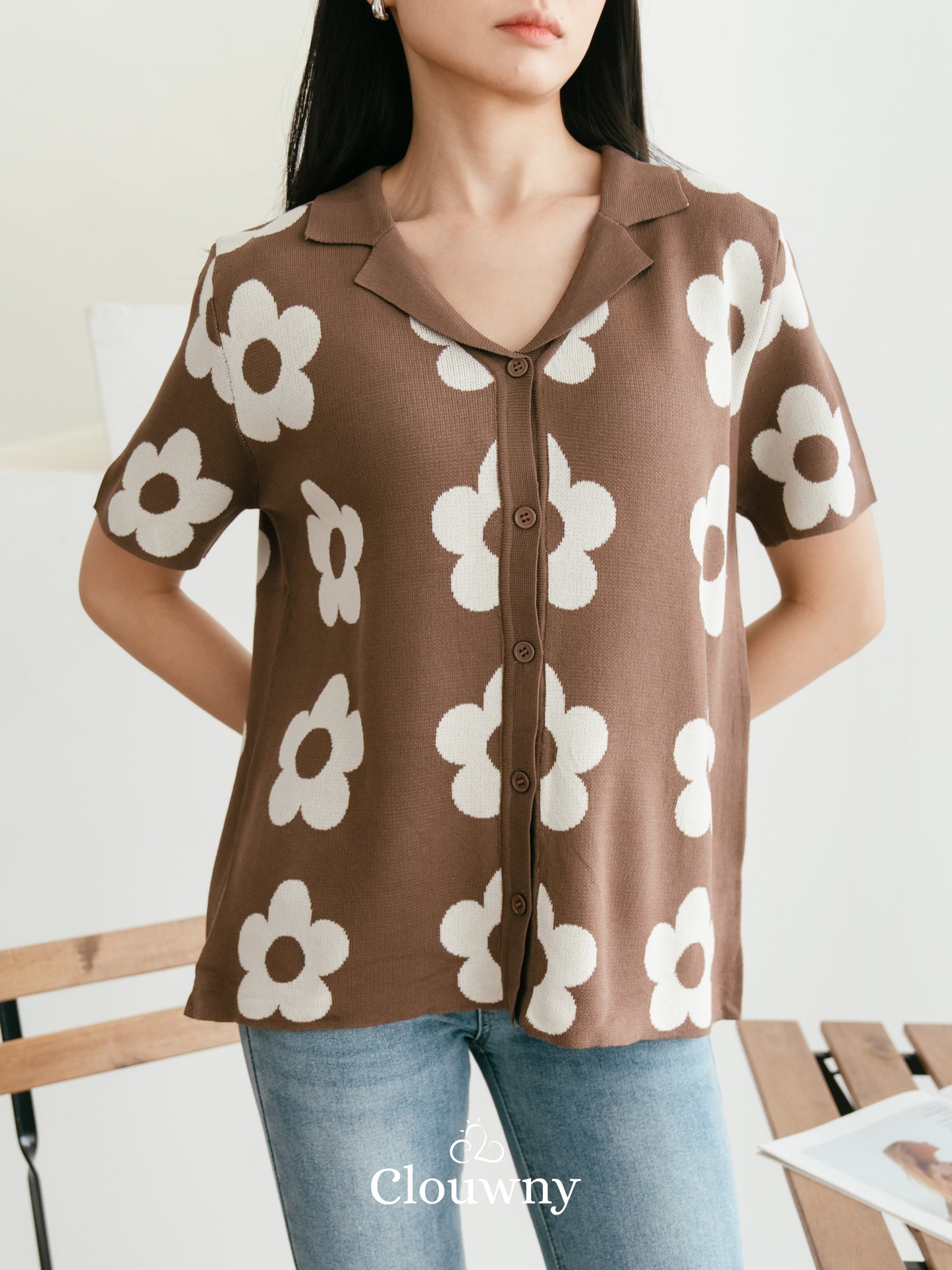 Hana Knit Top - Coffee