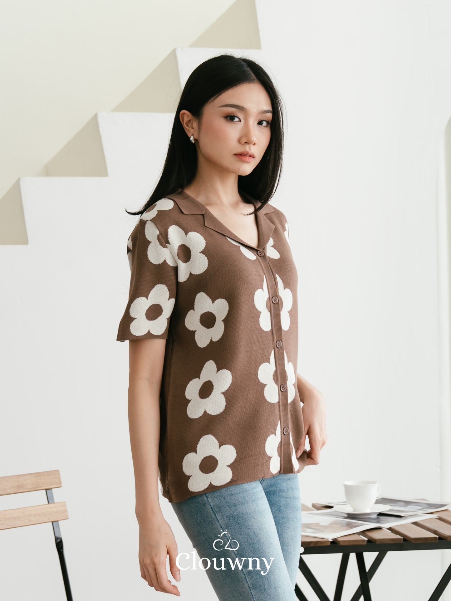 Hana Knit Top - Coffee