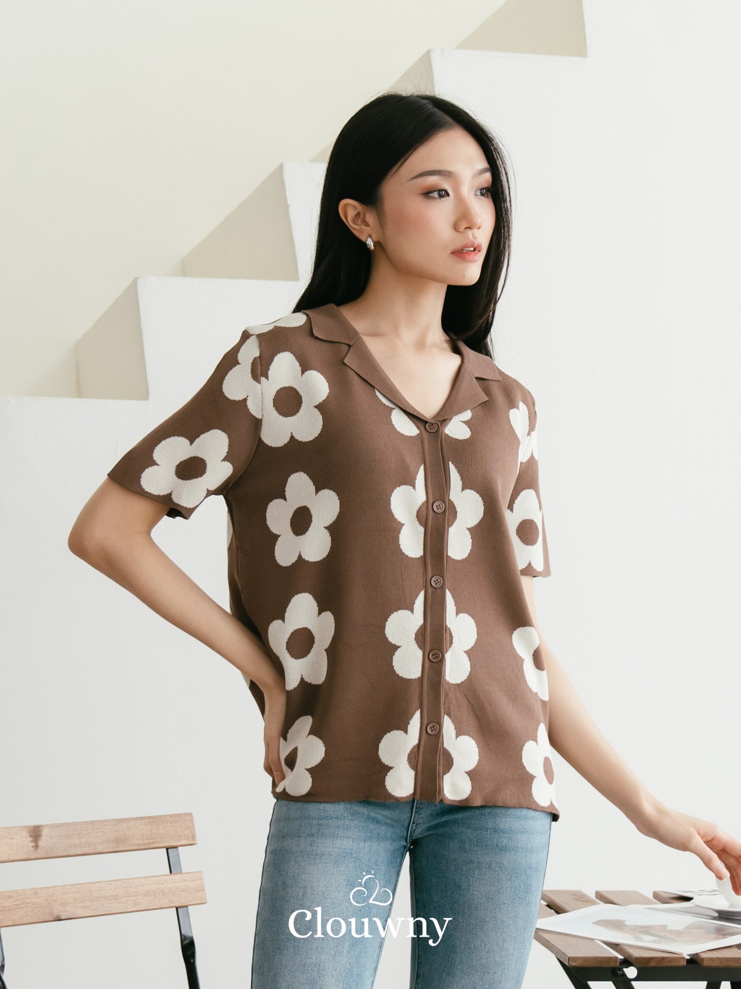 Hana Knit Top - Coffee