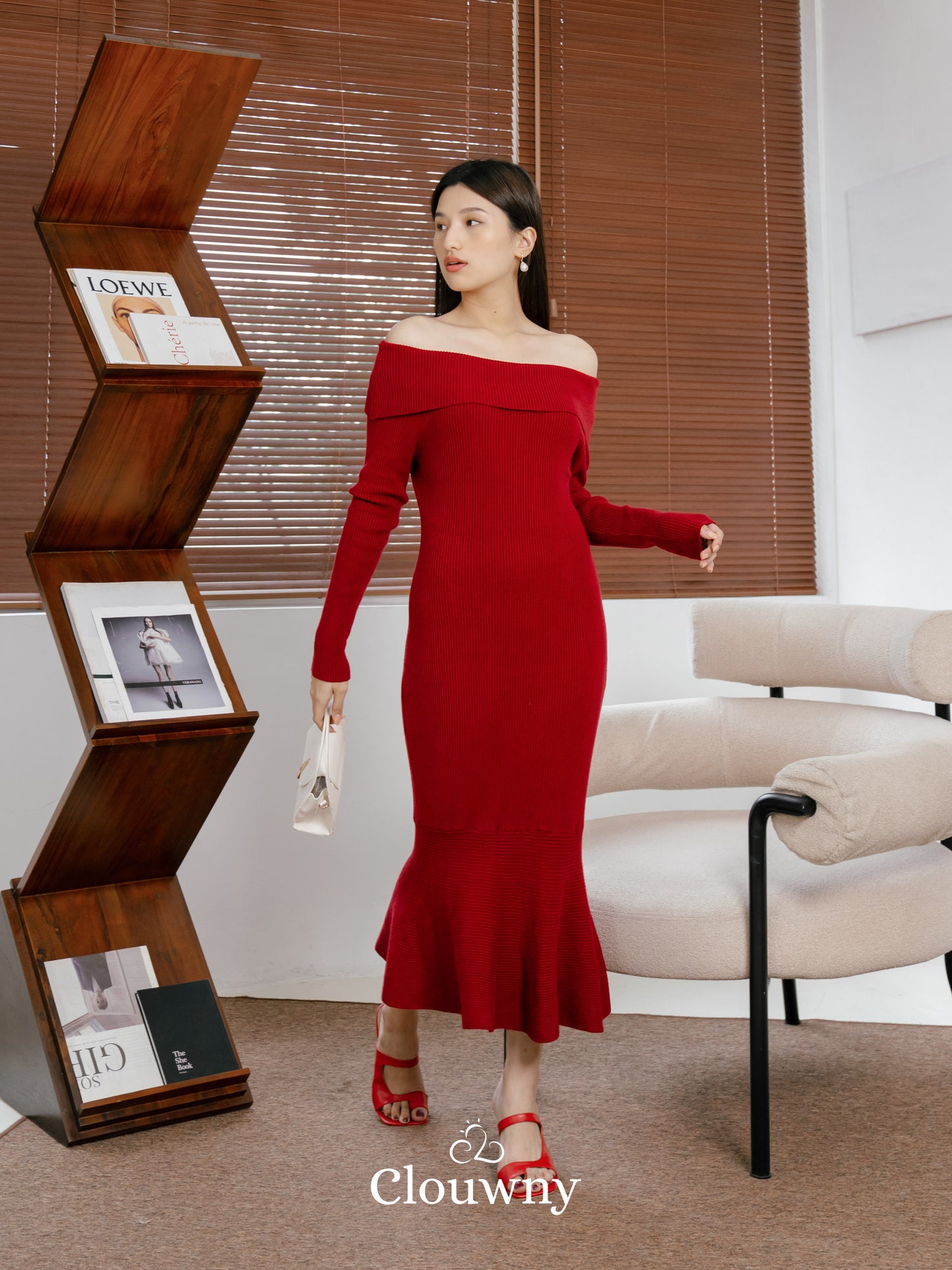 Kayo Knit Dress - Maroon