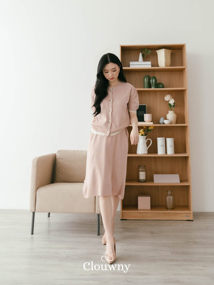 Hilda Knit Set - Dusty Pink