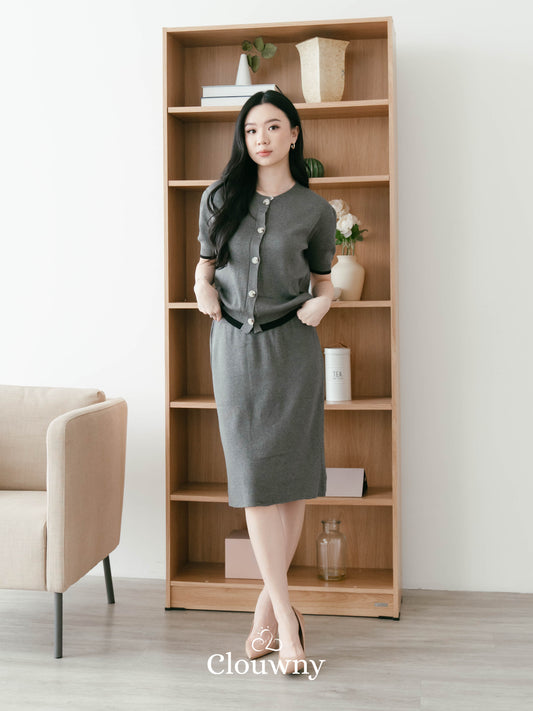 Hilda Knit Set - Grey