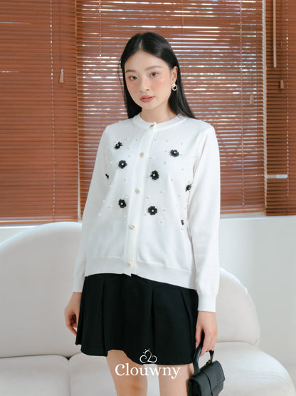 Hillary Knit Cardigan - White