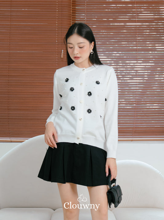 Hillary Knit Cardigan - White