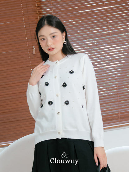 Hillary Knit Cardigan - White