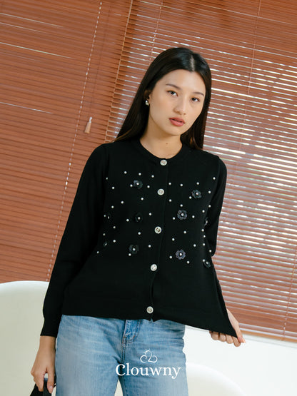 Hillary Knit Cardigan - Black