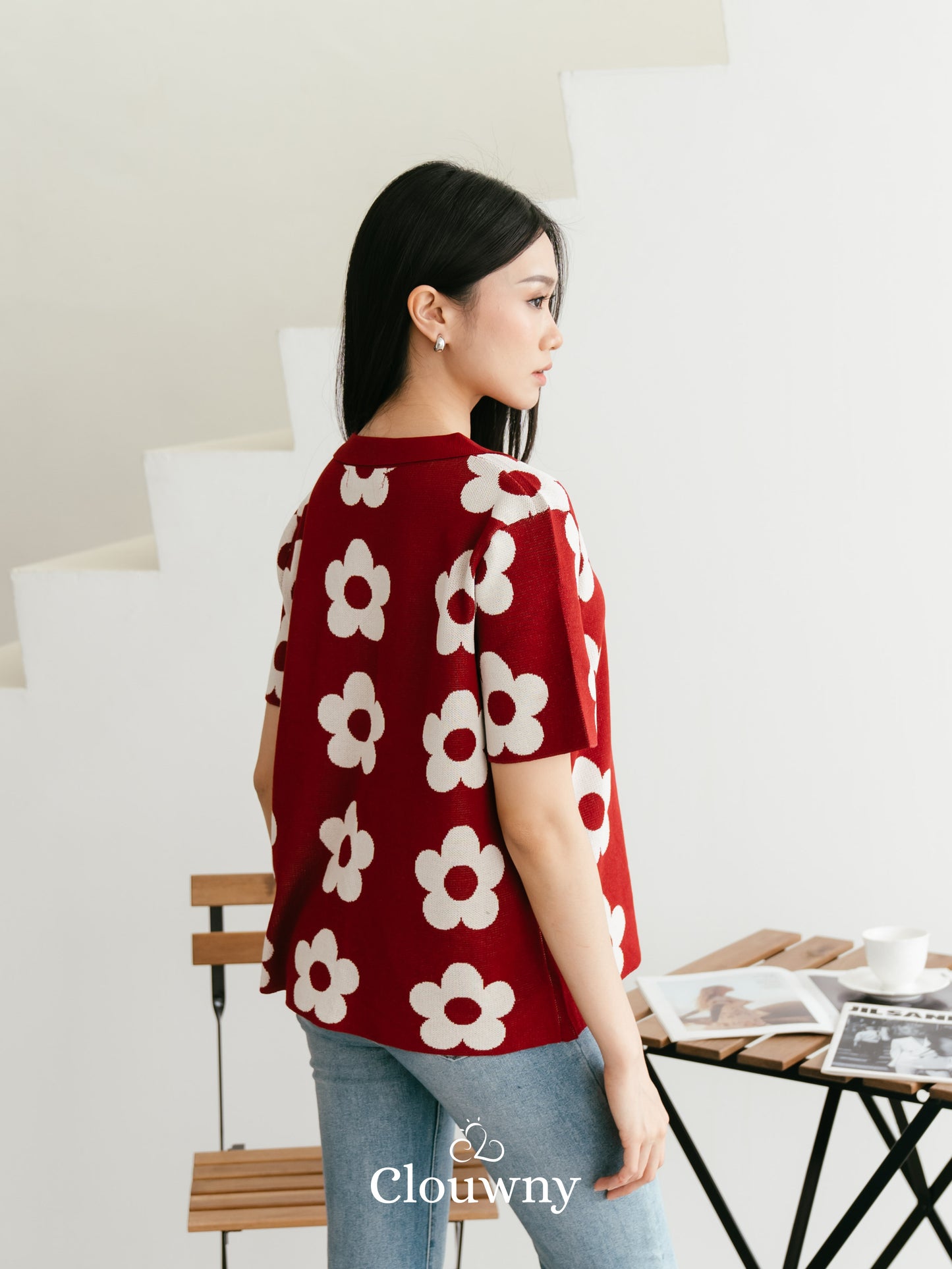 Hana Knit Top - Maroon