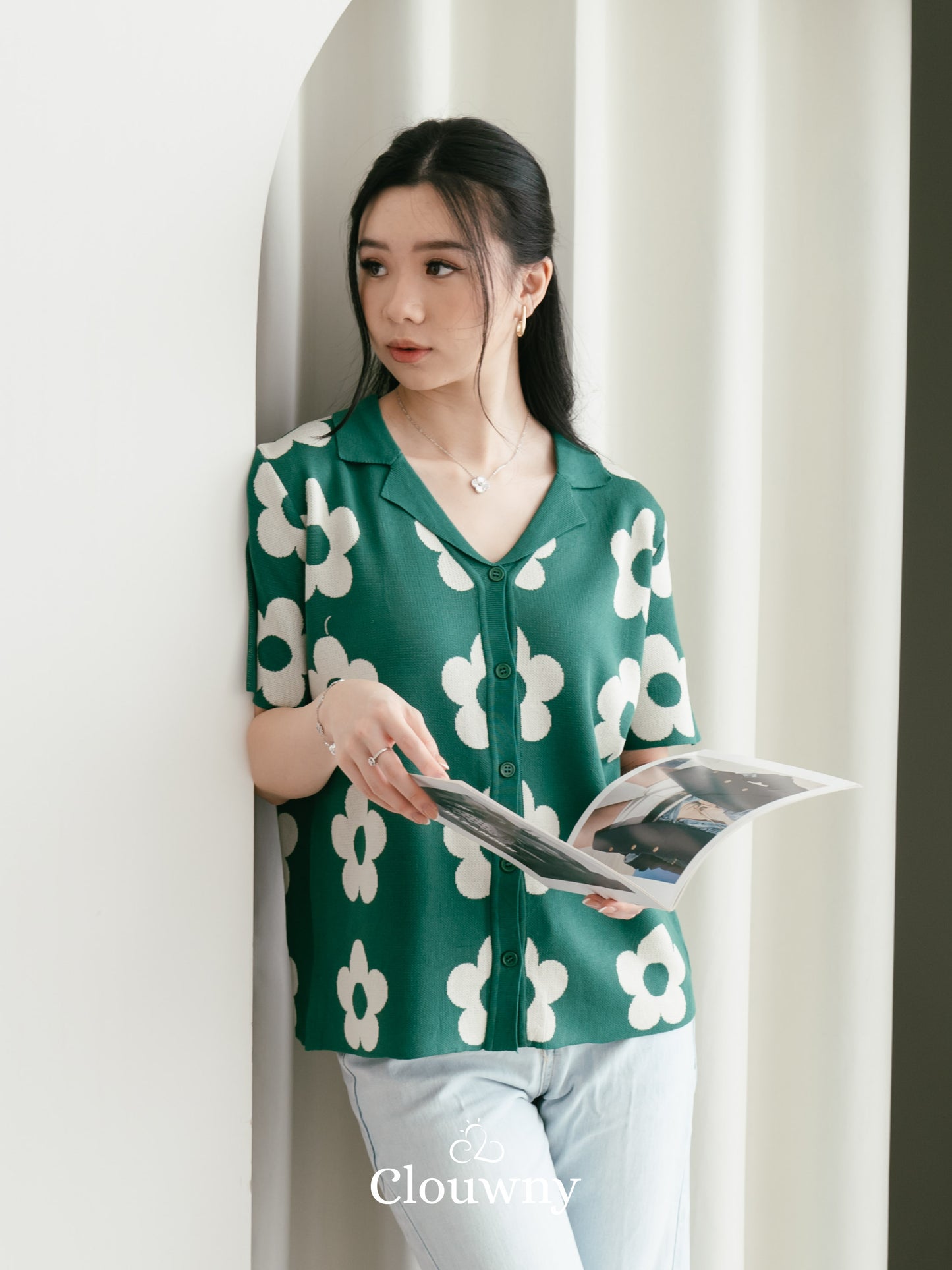 Hana Knit Top - Green