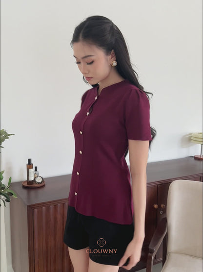 Lee Shanghai Knit Top - Coffee