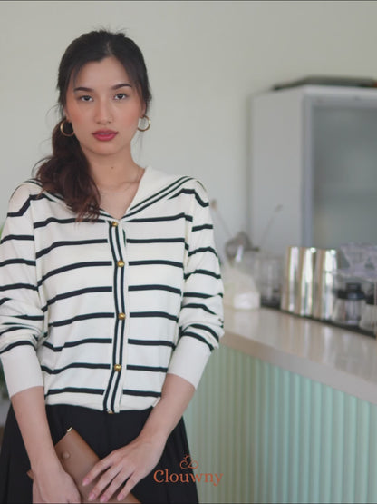 Midori Knit Longsleeve Top - Stripes