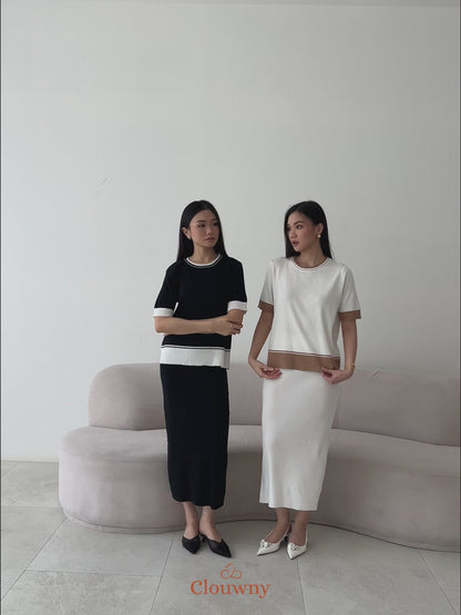 Aubrey Knit Set - White