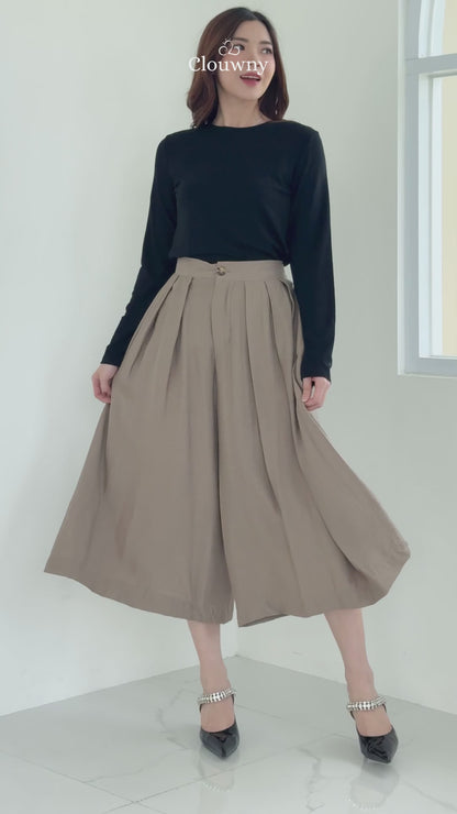 Jenna Cullote Pants - Walnut