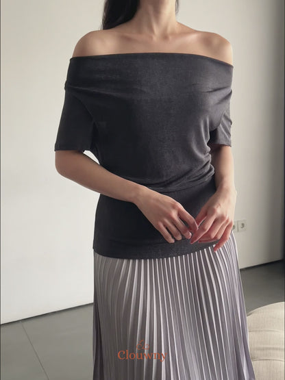 Marta String Top - Grey