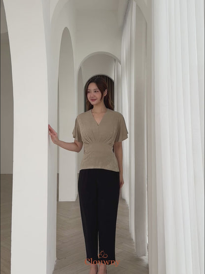 Cora Bow Knit Top - Magenta