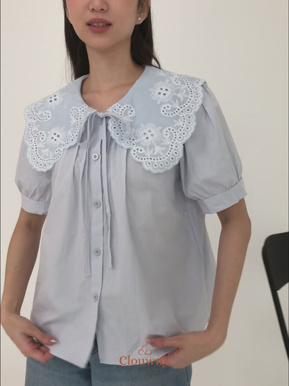 Kaito Lace Blouse - Mint