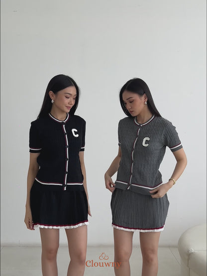 Charlise Knit Set - Grey