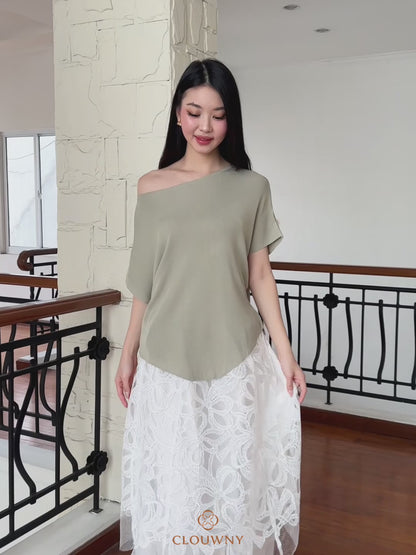 Vera Lace Skirt - White
