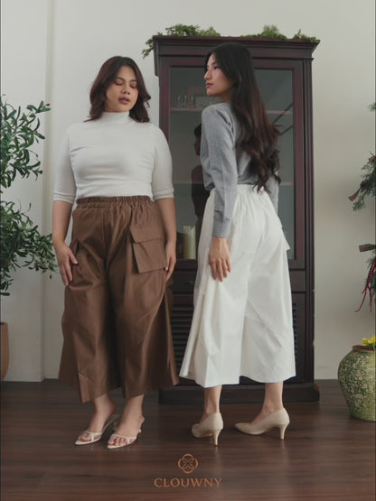 Wolka Pocket Cullotes Pants - White