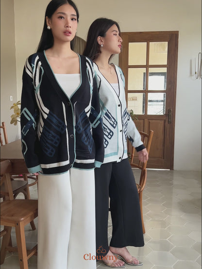 Piere Knit Cardigan - White