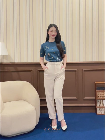 Egin Office Pants - Mocca