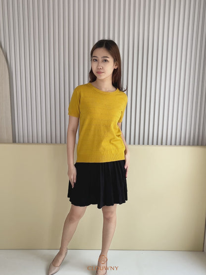 Hema Knit Top - Mustard