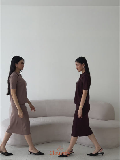 Alani Knit Set - Coffee