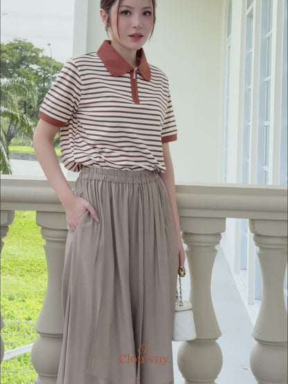 Mia Layer Cullotes - Light Khaki