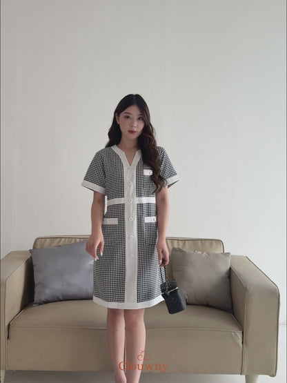 Prita Mini List Dress - Green