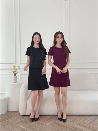 Serenity Pearl Set - Maroon