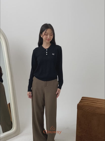 Oson Bow Longsleeve - Black
