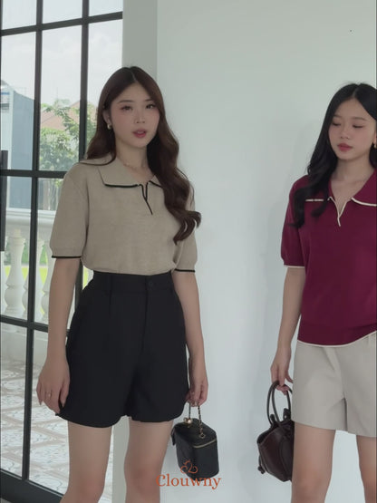 Nabel Knit Top - Khaki
