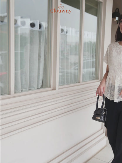 Elsya Lace Blouse - White