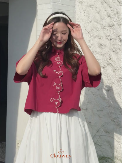 Friends Cotton Shirt - White