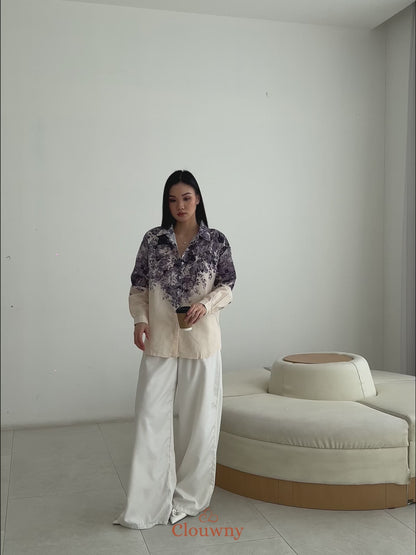Windy Flower Blouse - Blue
